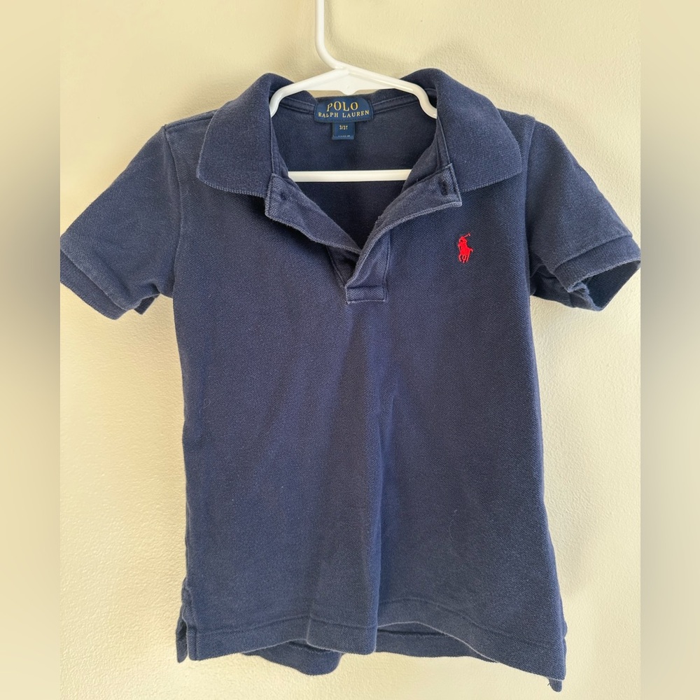 Navy blue Polo collared shirt size 3T